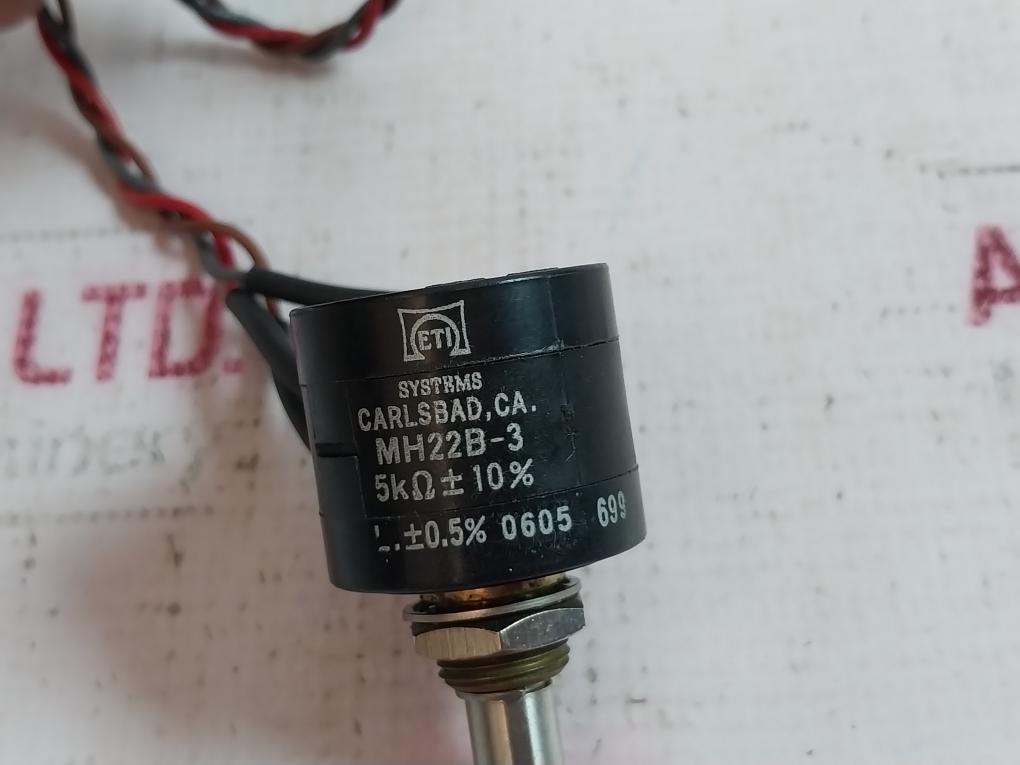 Helicalohm Mh22B-3 Pot 5K 3-turn 1W Precision Potentiometer Rev J3