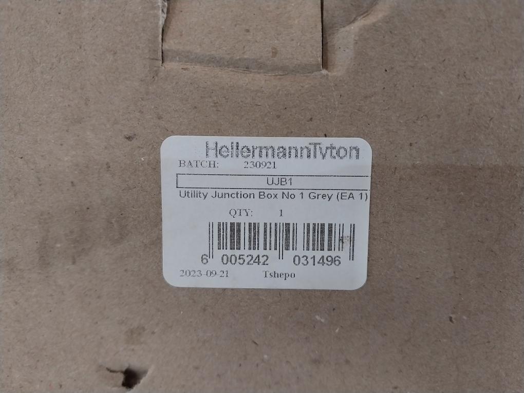 Hellermanntyton Ujb1 Utility Junction Box No 1 Grey