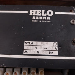 Helo Sauna Syla 5 Plm Sauna Heater 0-12 H 10A 500V Ac-dc