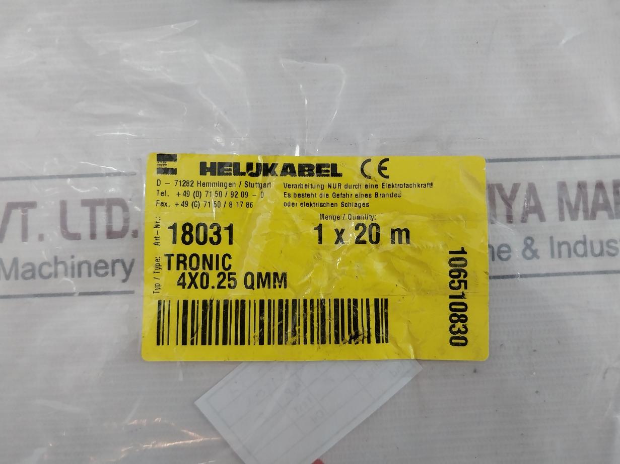 Helukabel 18031 Flexible Data Cable 4X0 25Qmm 9-mt 500V 04649M