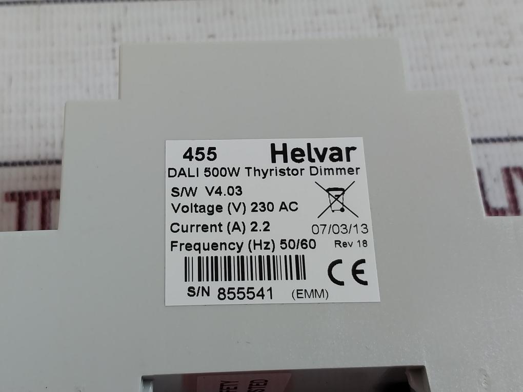 Helvar 455, Dali 500W Thyristor Dimmer 230 Ac 50/60Hz