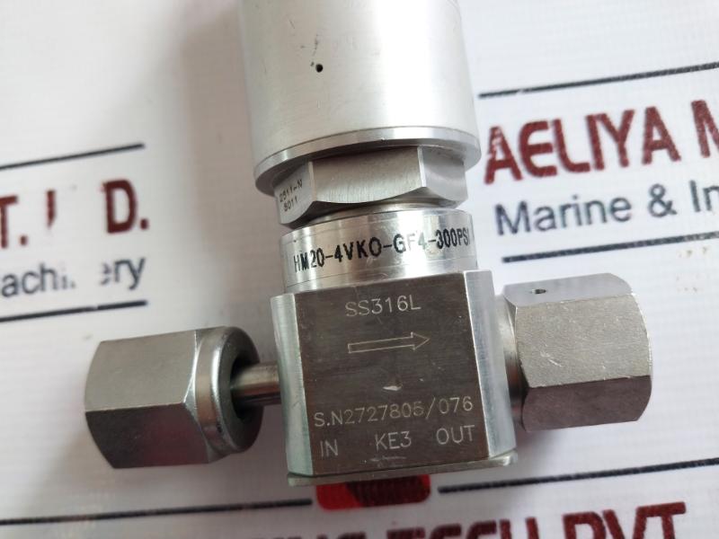 Hem-let Hm20-4Vko-gf4-300Psi Pneumatic Diaphragm Valve