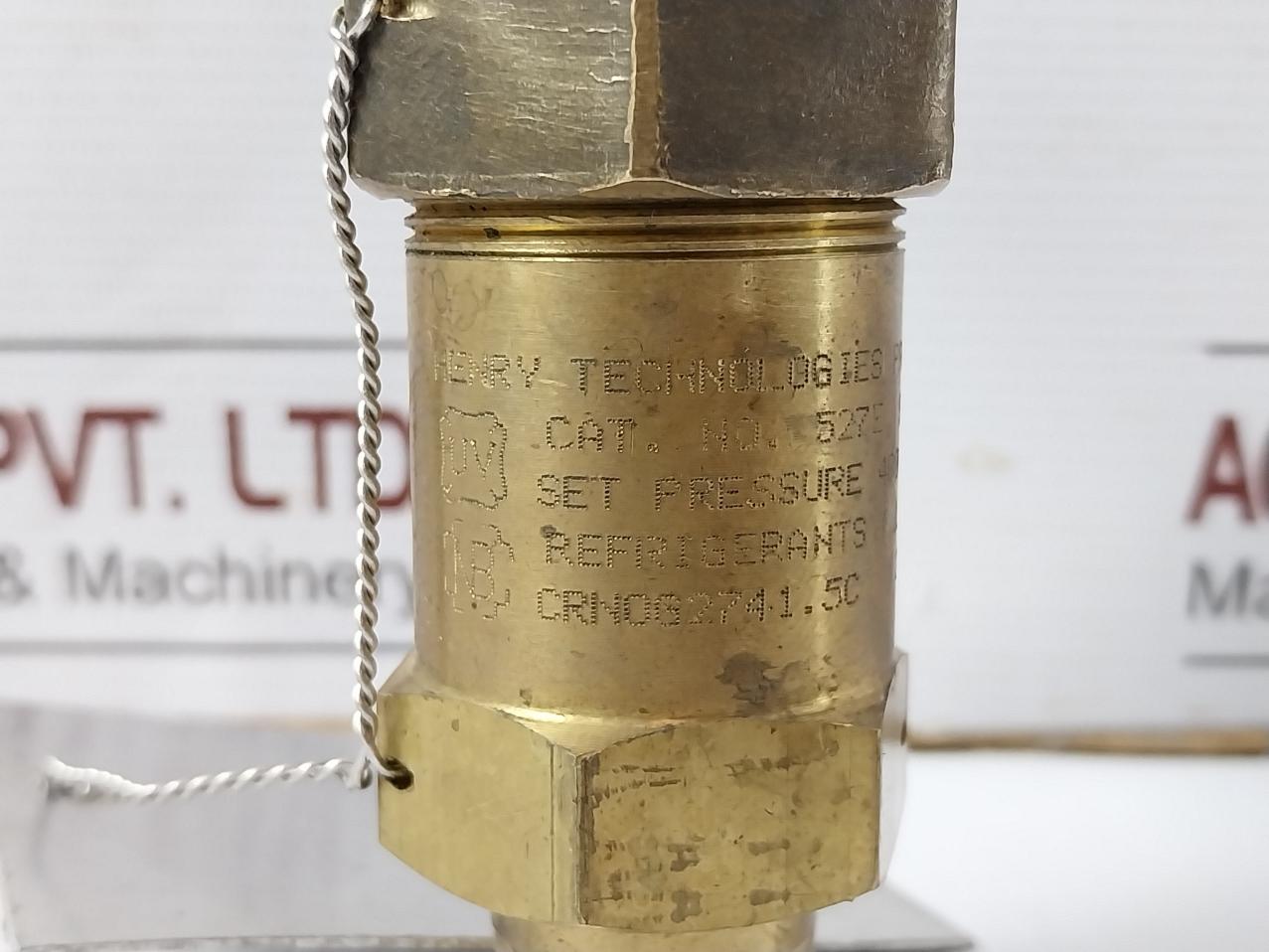 Henry 527E Pressure Relief Valve 1/2 In 400 Psi 527-400 31.9 Lbs Air/Min