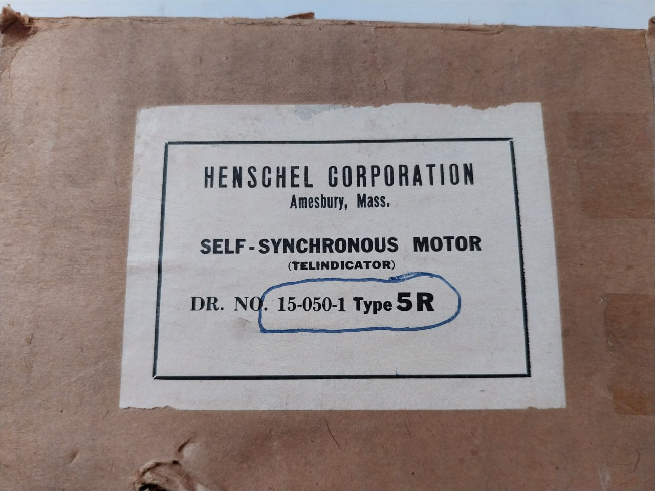 Henschel 5R Synchro Receiver 115/90V