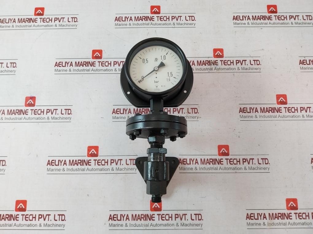 Henschen S 10136 P 0 To 1,6 Bar Pressure Gauge