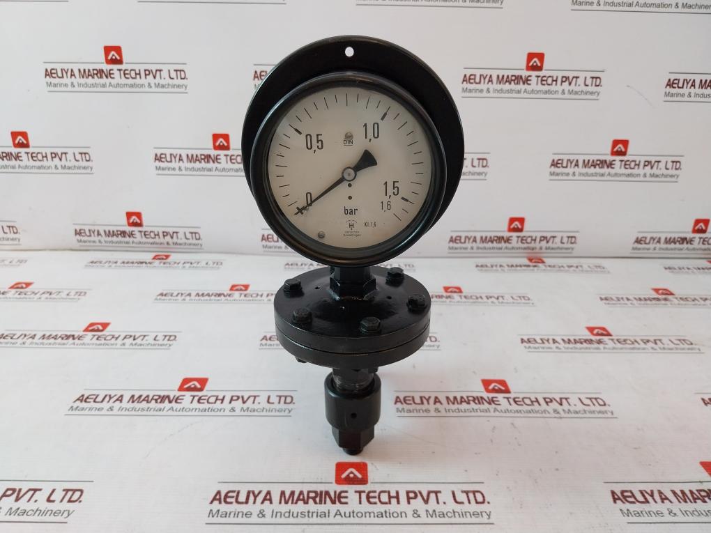 Henschen S 10136 P 0 To 1,6 Bar Pressure Gauge