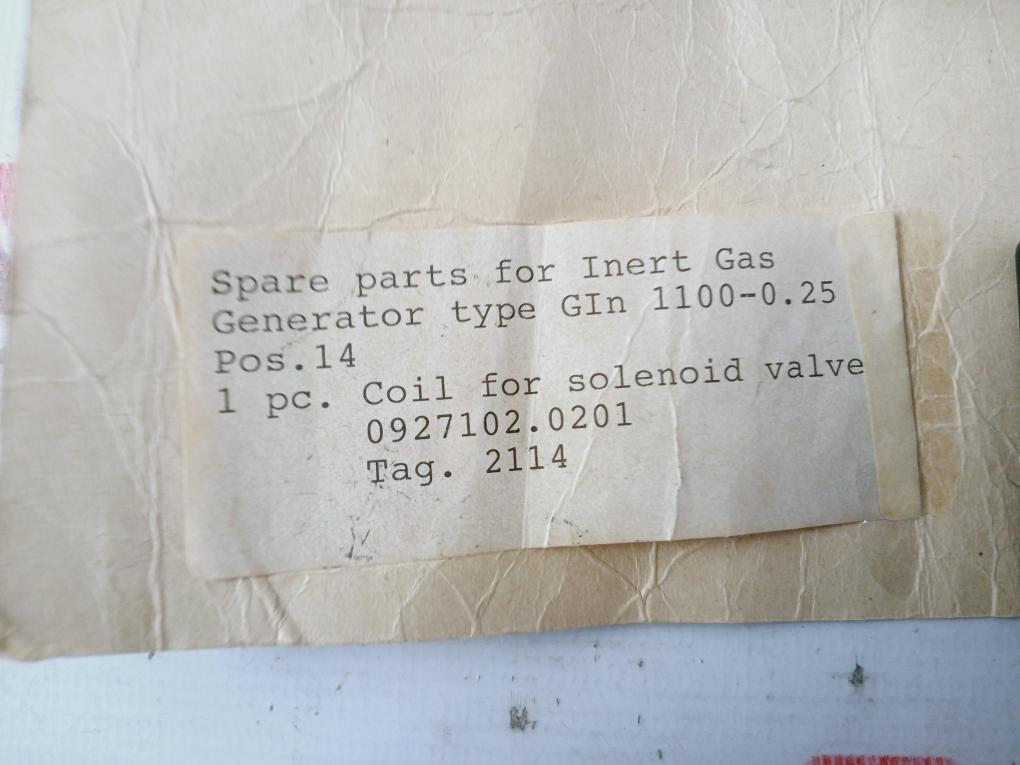 Herion 0200 Solenoid Coil 110V 60Hz 15Va