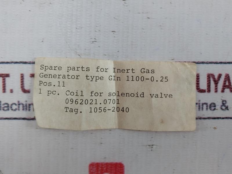 Herion 0700 Solenoid Valve Coil, 110V 60Hz, 24Va, Ip65