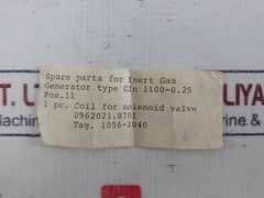 Herion 0700 Solenoid Valve Coil, 110V 60Hz, 24Va, Ip65