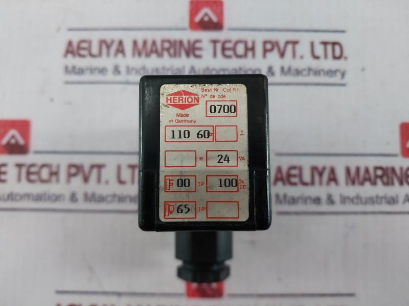 Herion 0700 Solenoid Valve Coil, 110V 60Hz, Ip65, 24Va