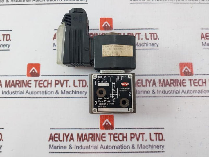 Herion 0800 Air Compressor Solenoid Valve 110V 50/60 Hz 16W