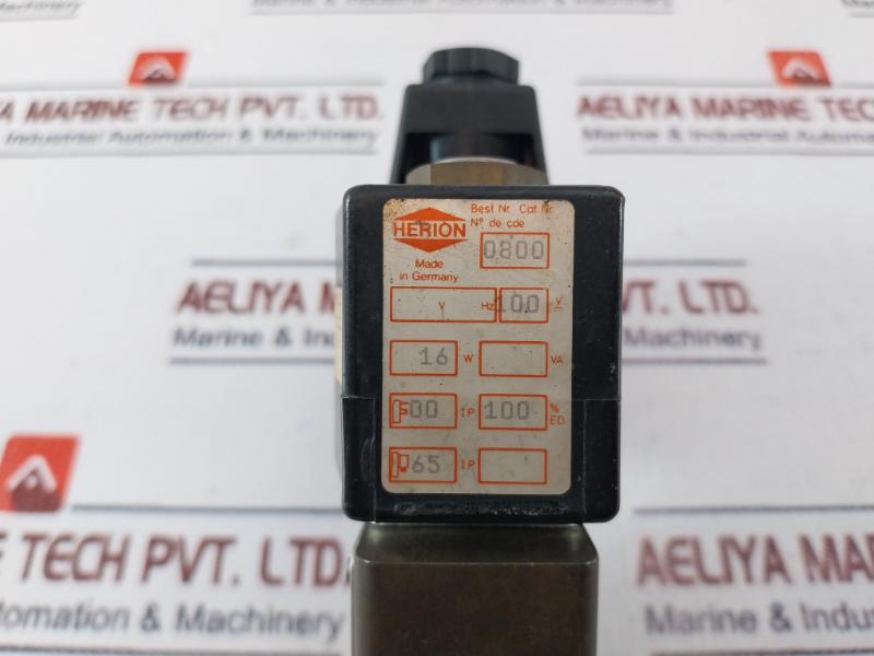 Herion 0800 Air Compressor Solenoid Valve 110V 50/60 Hz 16W