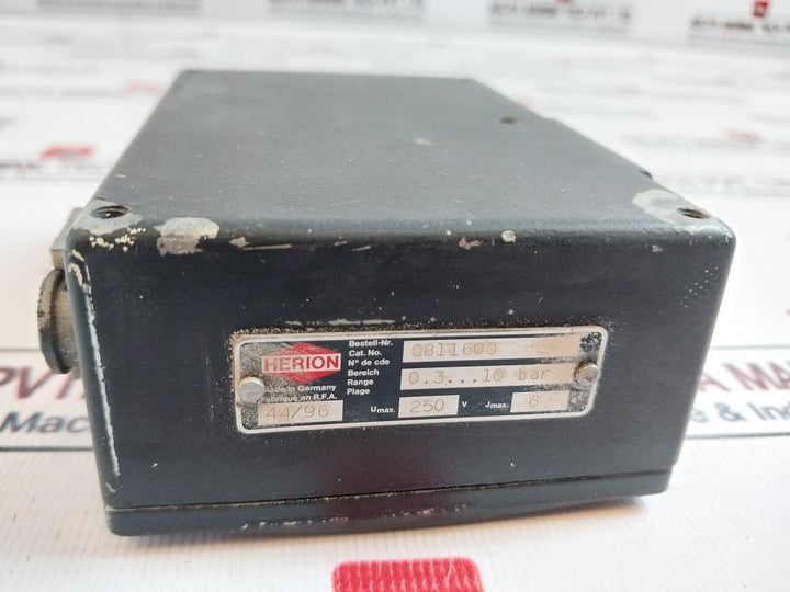 Herion 0811600 Pressure Switch 250v 6a