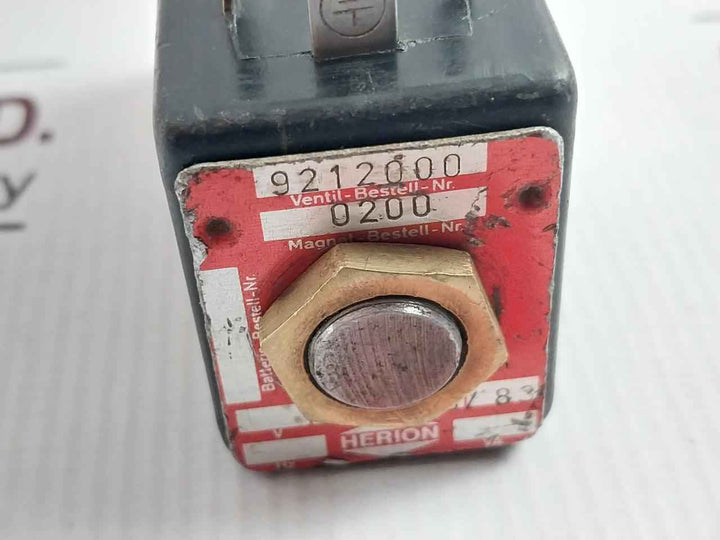 Herion 9212000 Solenoid Valve 24v Acdc 16 Va/11.5 W 3.2a