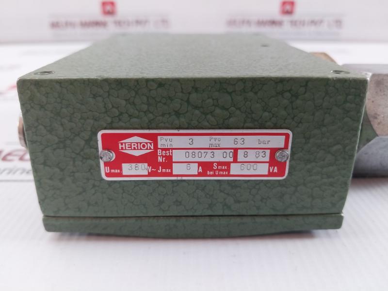 Herion Pressure Switch 63 Bar 08073 00