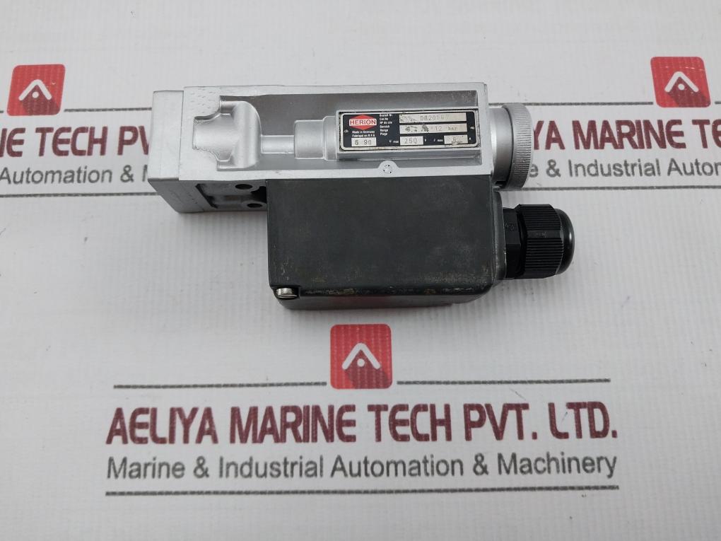 Herion 0820167 Adjustable Pressure Switch 250V 6A 0.2-12 Bar