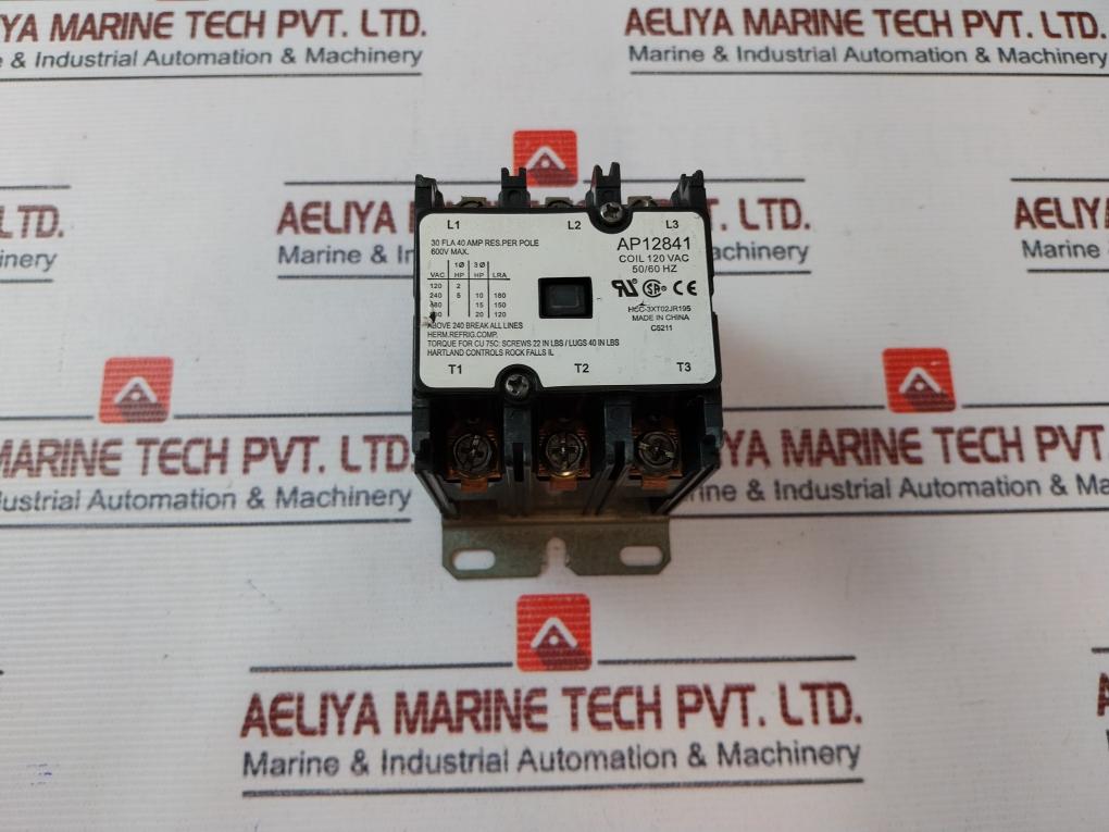 Herm.Refrig.Comp Ap12841 Contactor 120Vac