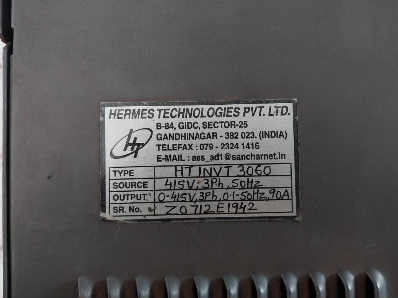 Hermes HT INVT 3060 Variable Frequency Drive 415V 3PH 50Hz