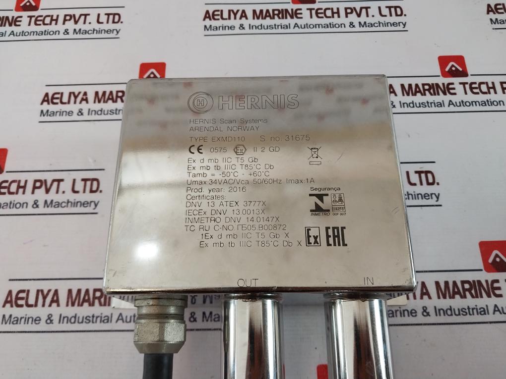 Hernis EXMD110 EX Washer System RFOU 0.6/1KV P1/P8 2 X 1.5/4MM2