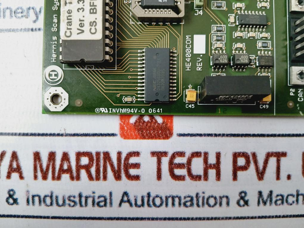 Hernis Scan Systems He400Com Pcb Card 94V-0