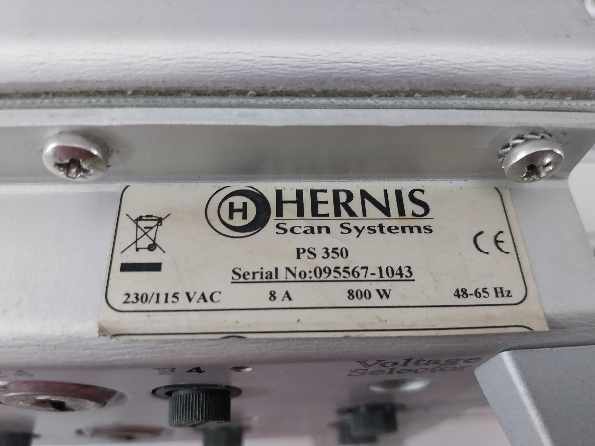 Hernis Scan Systems Ps 350 Power Supply 230/115 Vac 48-65 Hz