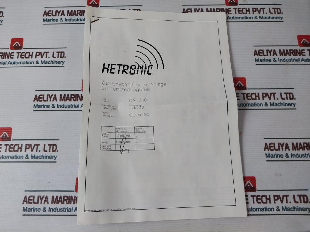 Hetronic BMS-1 Cable Control Module GA 610