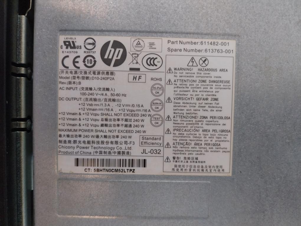 Hewlett-packard Ms2370 Hp Compaq Elite 8300 Sff Pc