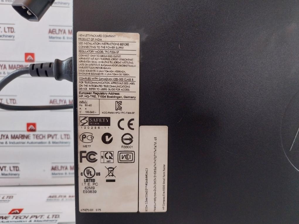 Hewlett-packard Ms2370 Hp Compaq Elite 8300 Small Form Factor Pc