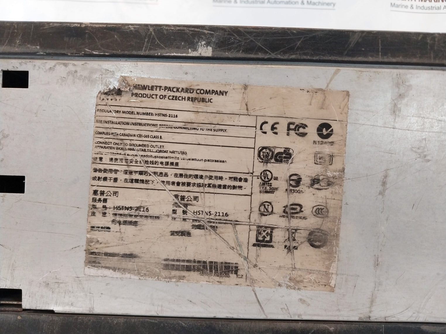 Hewlett Packard Hstns-2116 Dps-800Gb A Switching Power Supply 800W 100-240V