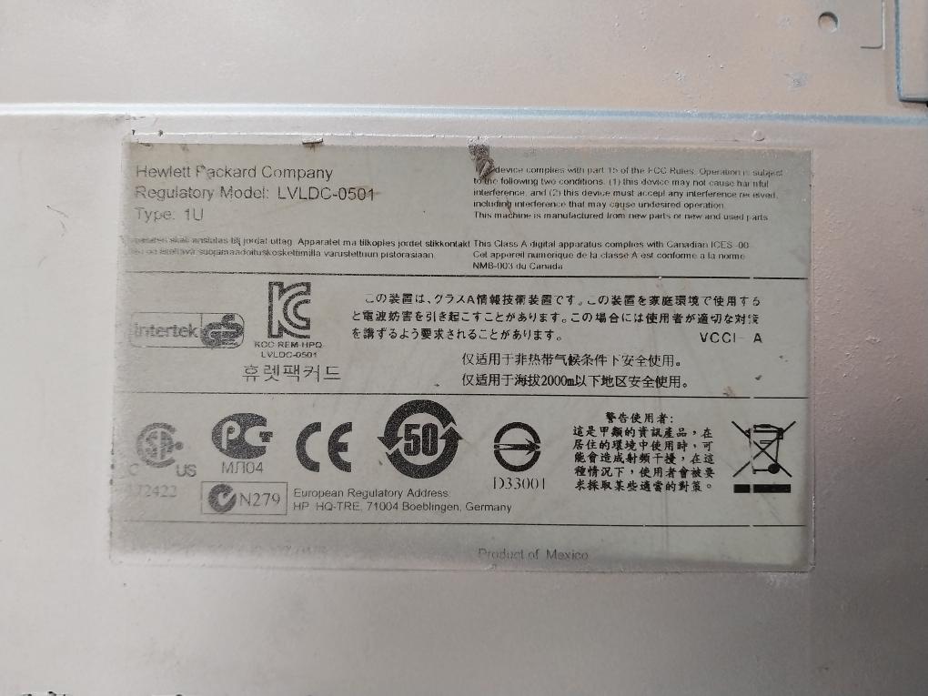 Hewlett Packard Lvldc-0501 Storagework 1/8 G2 Tape Autoloader