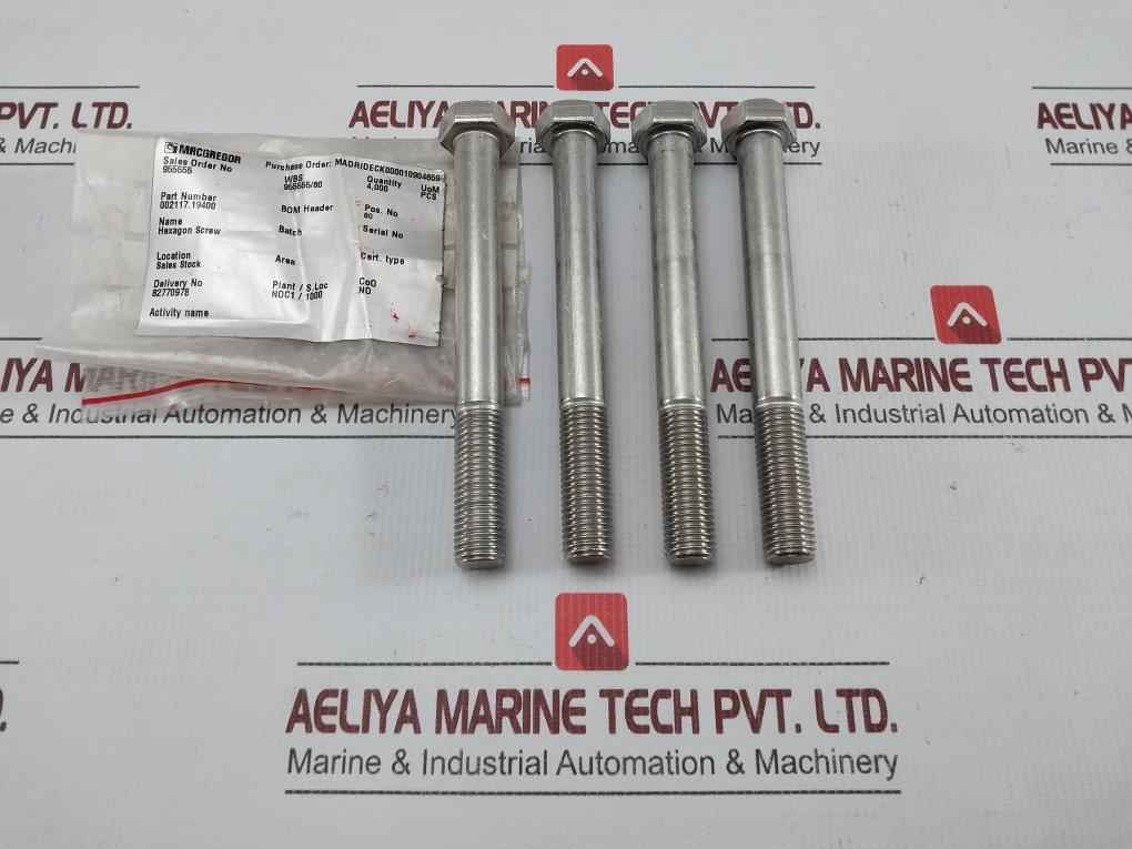 Hexagon Screw 002117.19400 Macgregor