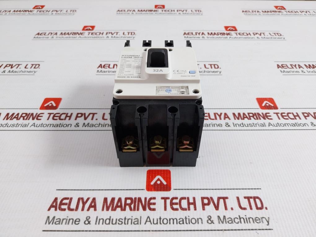Hgm-30S 3-pole Molded Case Circuit Breaker 1000V 50/60Hz Hyundai Electric