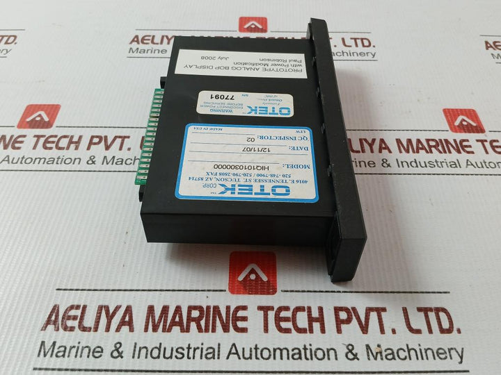 Hi-q101-030-0000-a1 Digital Bar Graph Display 0-6000 Psi Otek
