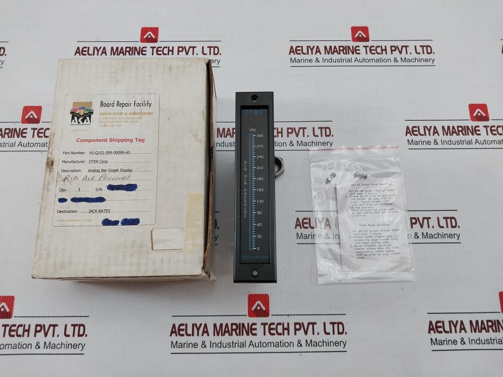 Hi-q101-099-00099-a5 Analog Bar Graph Rig Air Pressure Display Otek