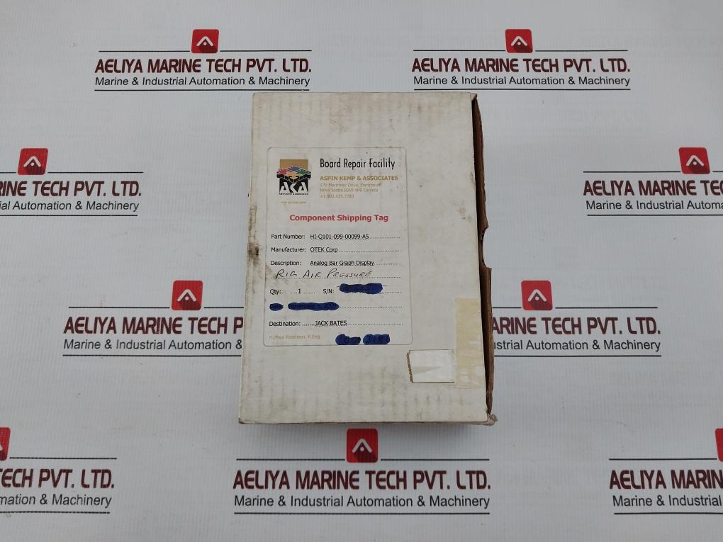 Hi-q101-099-00099-a5 Analog Bar Graph Rig Air Pressure Display Otek