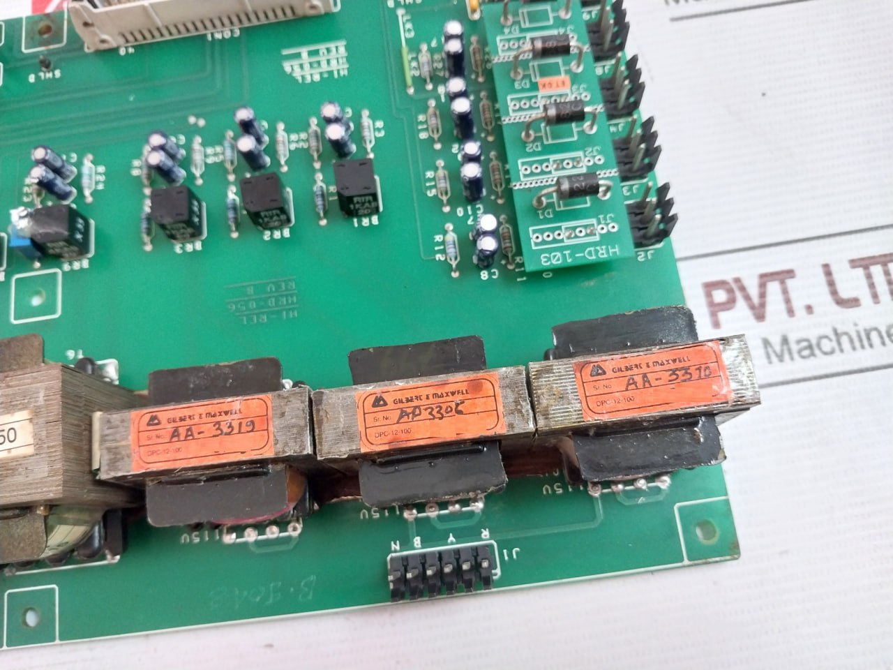 HI-REL HRD-056 Printed Circuit Board Module Rev B DPC-24-750, DPC-12-100