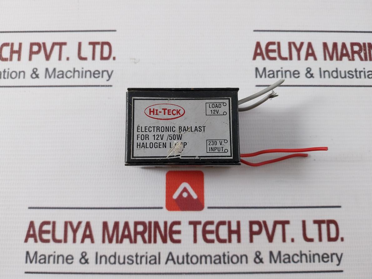 Hi-teck Electronic Ballast For Halogen Lamp 12V/50W, 230V