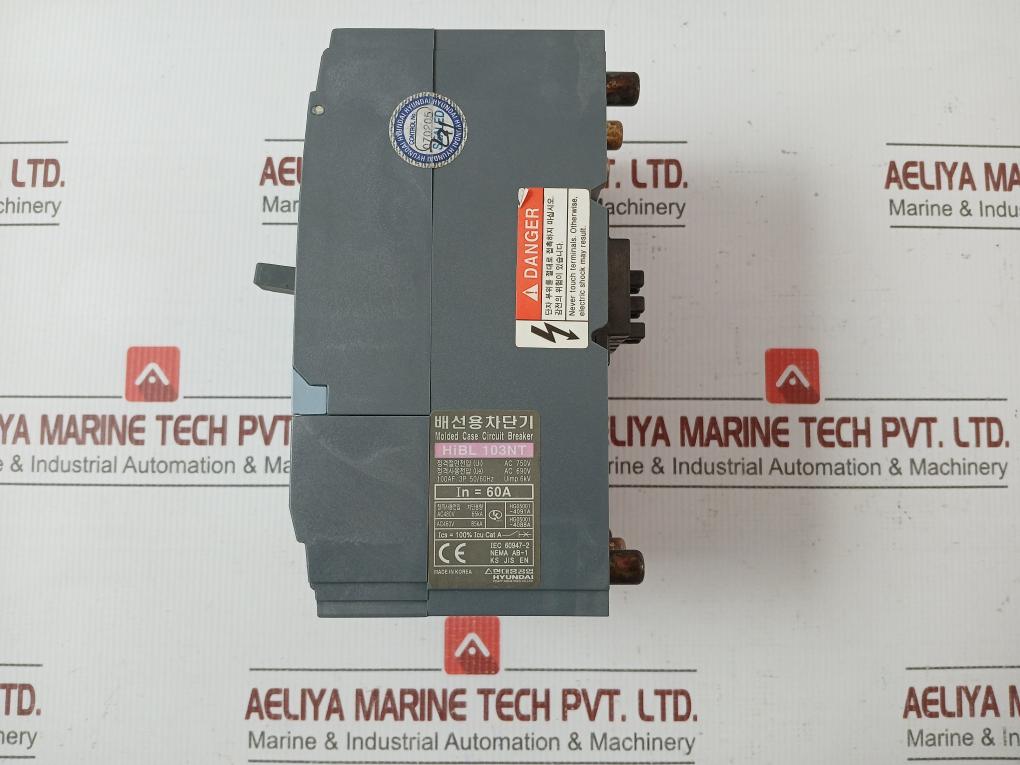 Hibl 103Nt Molded Case Circuit Breaker 60A Hyundai