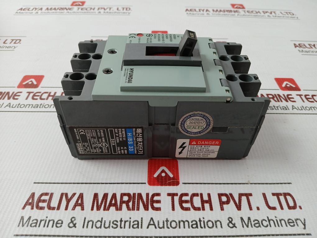 Hibs 33 Molded Case Circuit Breaker Hyundai Ac220/240V 50/60Hz