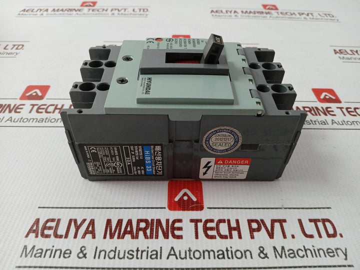 Hibs 33 Molded Case Circuit Breaker Hyundai Ac220/240V 50/60Hz