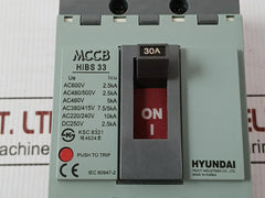 Hibs 33 Molded Case Circuit Breaker Hyundai Ac220/240V 50/60Hz