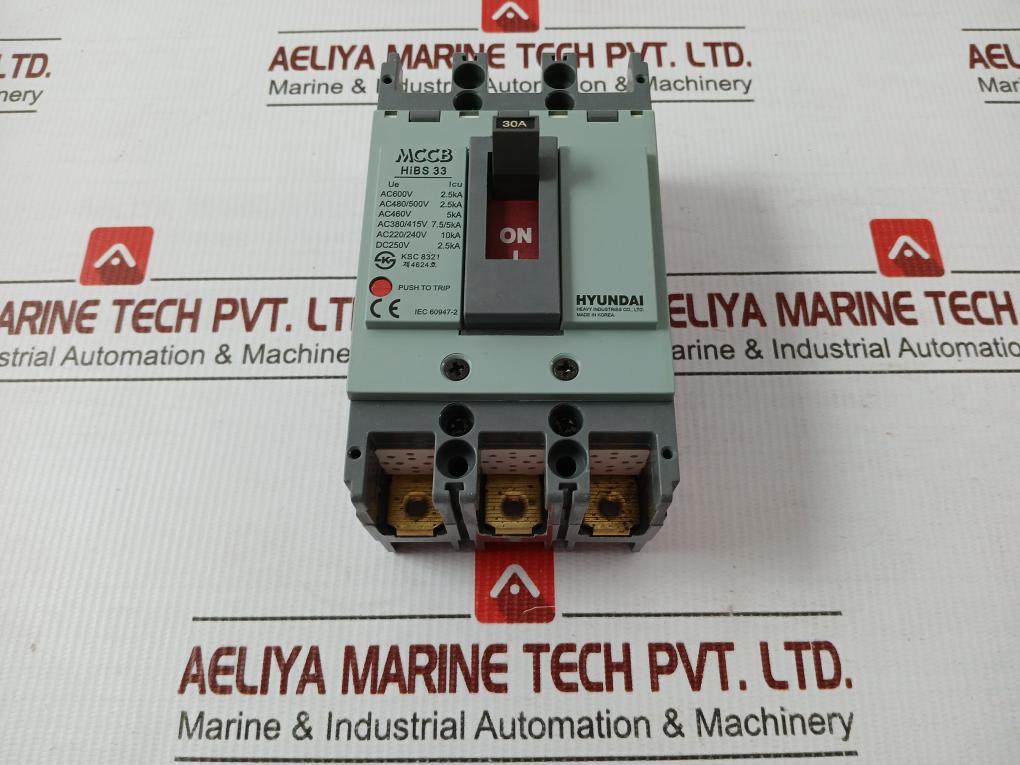 Hibs 33 Molded Case Circuit Breaker Hyundai Ac220/240V 50/60Hz