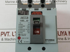 Hibs 63 Molded Case Circuit Breaker Ac200V-480V 50/60Hz Hyundai