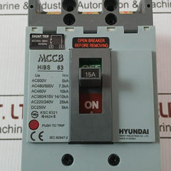 Hibs 63 Molded Case Circuit Breaker Ac200V-480V 50/60Hz Hyundai