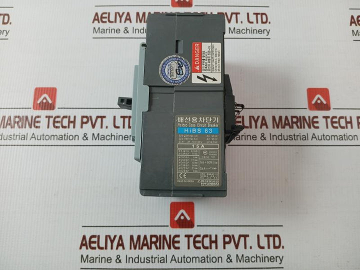 Hibs 63 Molded Case Circuit Breaker Ac200V-480V 50/60Hz Hyundai