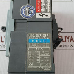Hibs 63 Molded Case Circuit Breaker Ac200V-480V 50/60Hz Hyundai