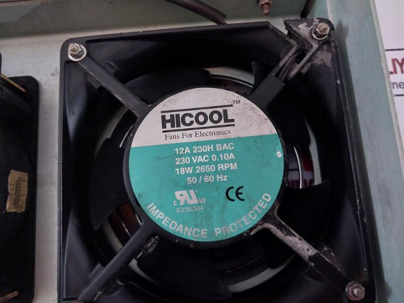 Hicool 12A 230H Bac Compact Axial Fan 230Vac 0.10A 18W 2650 Rpm