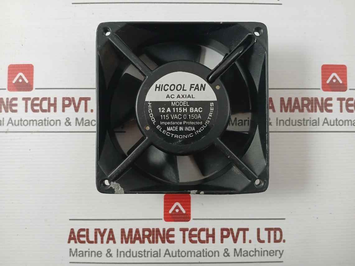 Part No. 12 A 115H Bac Ac Axial Fan 115Vac/0.150A Brand Hicool