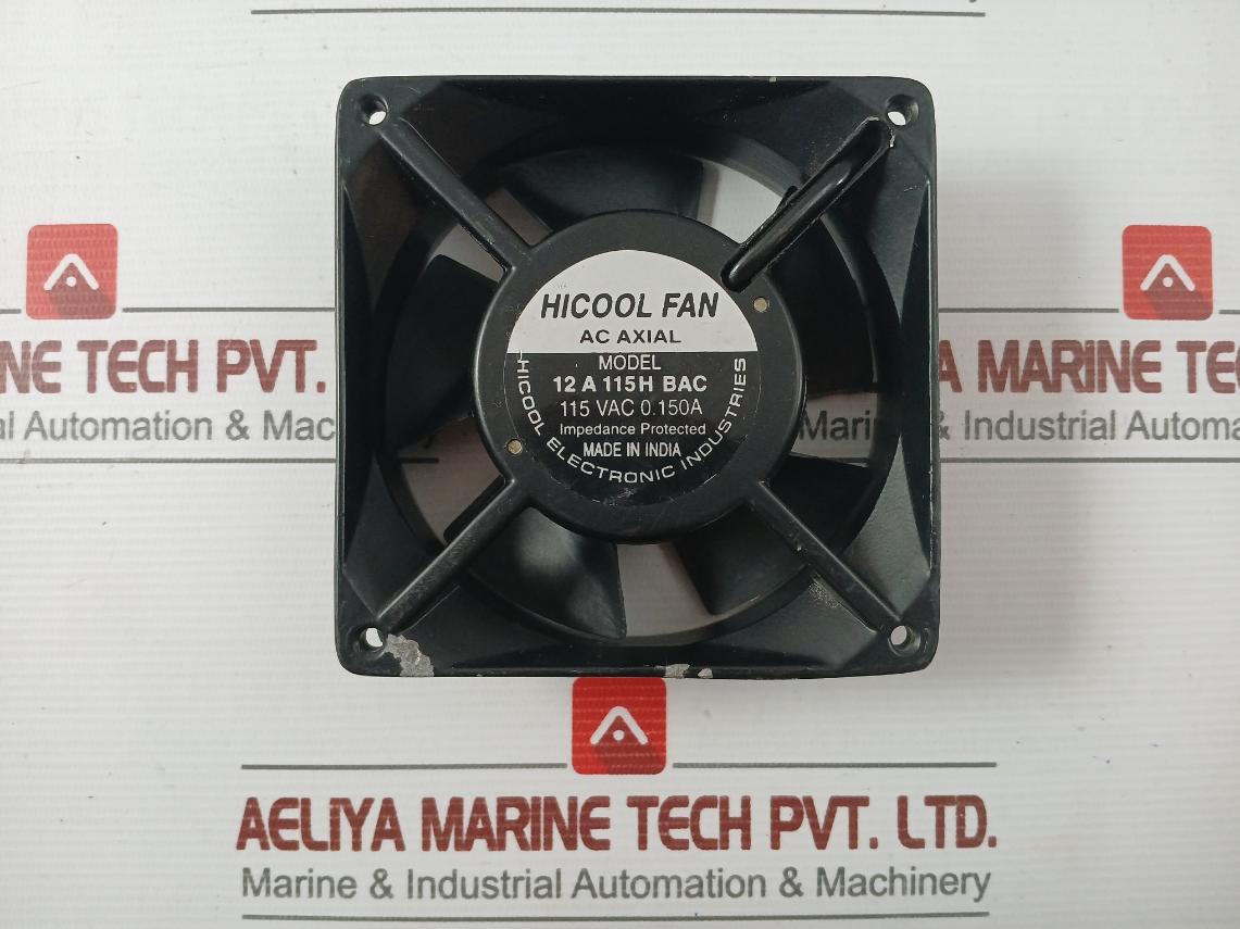 Hicool Part No. 12 A 115H Bac Ac Axial Fan 115Vac/0.150A