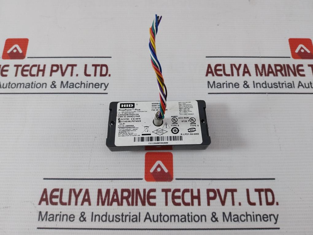 Hid 6005Bgb00 Plus Proximity Reader Rev.D.1. Jq60006A 5.0-16.0Vdc
